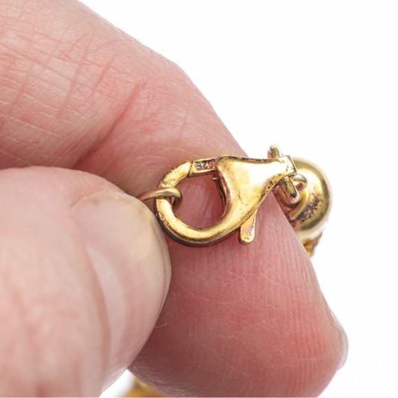 14K Di Murano multistrand gold beaded necklace Murano glass Made in Italy - Picture 13 of 16